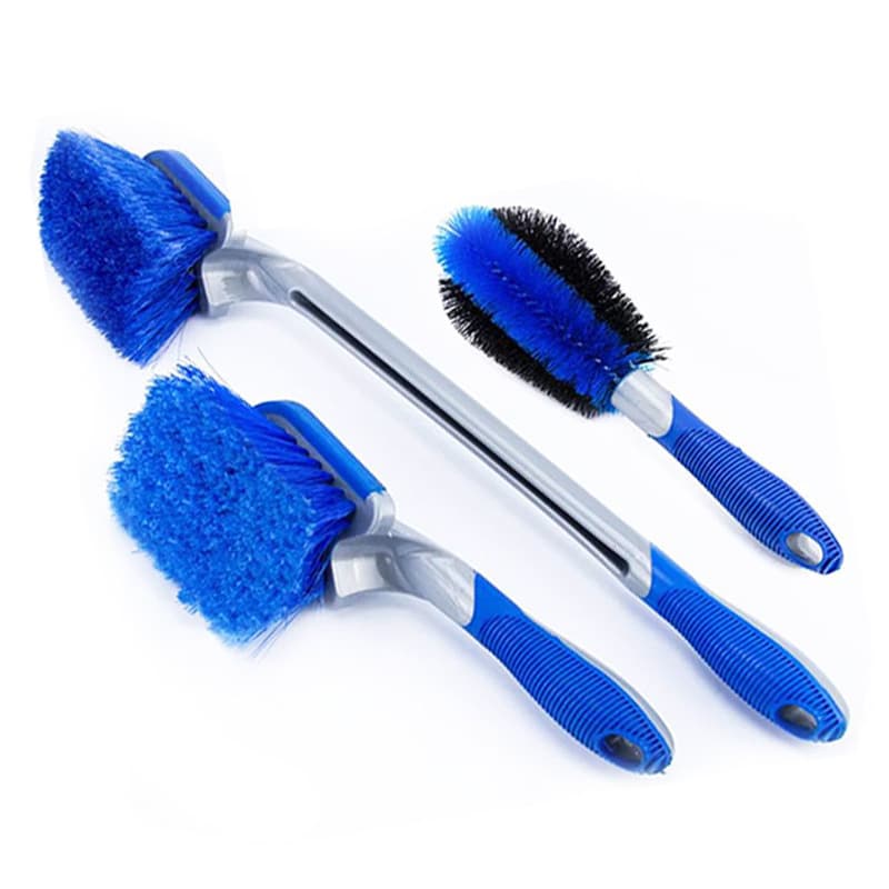 Car Tire and Wheel Hub Brush Cleaning Kit – Detail Cleaning Brush for Wheel Rims, Gaps, and Car Wash