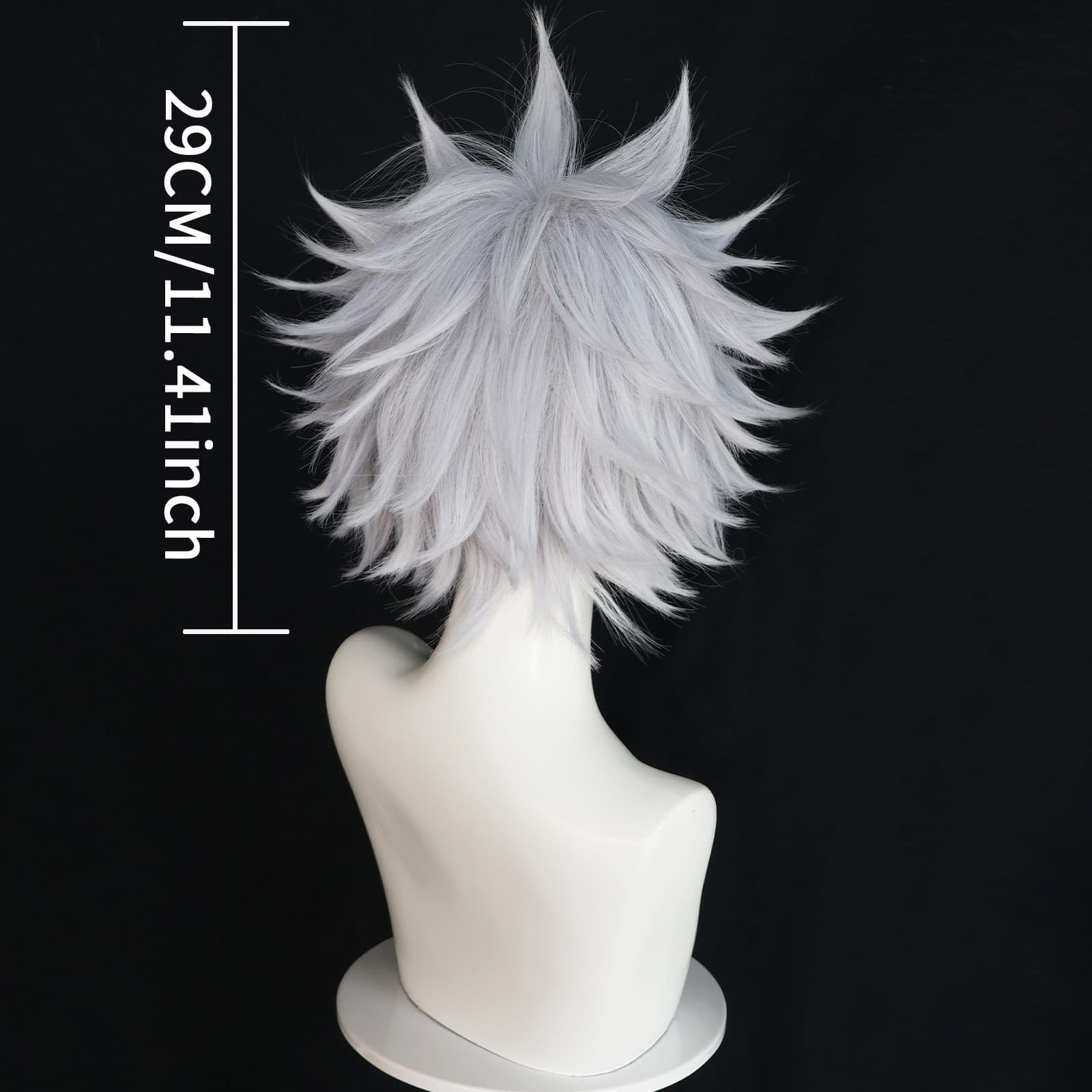 Hunter x Hunter Killua Zoldyck Silver-Gray Short Spiky Cosplay Wig