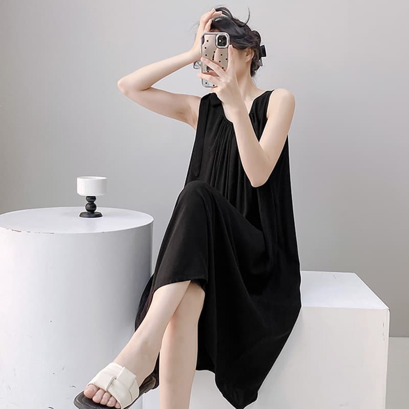 2025 New Fashion Cotton Silk Nightgown for Women, Thin Style, French Elegance, Plus Size, Loose and Comfortable Loungewear, Suitable for Outdoor Wear