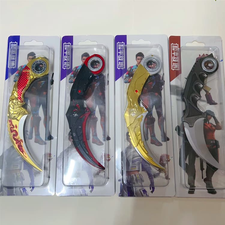 Anime Alloy Model Death Alive Rotating Golden Fang Rotating Golden Dragon Alloy Weapon Model Unsharpened