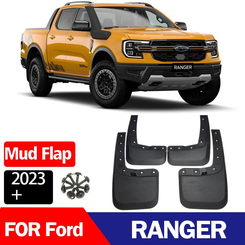For Ford Ranger Mud Flaps Ranger Splash Guards Tire Fender Accessories 2023+