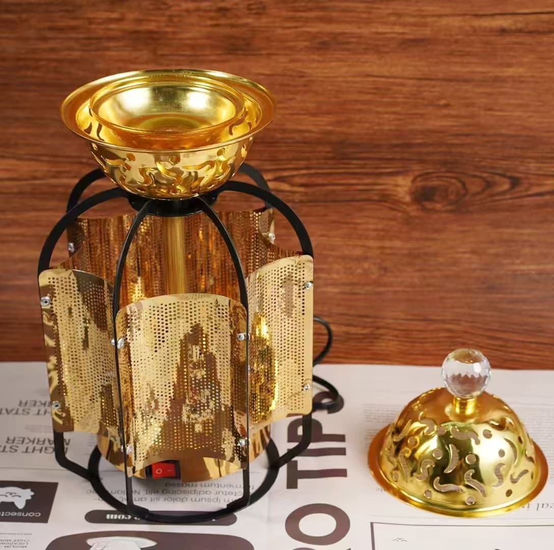 Aromatherapy stove manufacturer new metal belt incense burner lamp cross-border handicraft burner