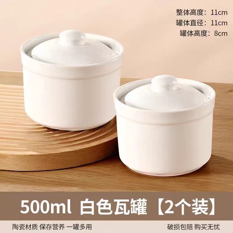 Wholesale from Manufacturer: Ceramic Steaming Pot, Double-Boiling Pot with Lid, Household Clay Pot, Viral TikTok Product with Drop Shipping