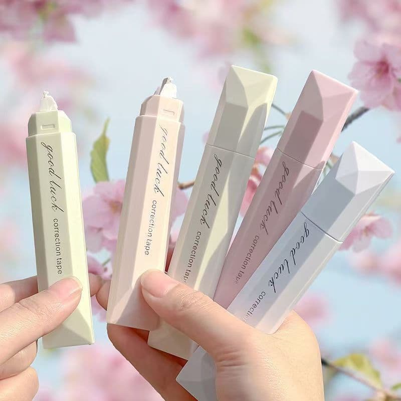 Gradient Color Pen-Style Correction Tape, Instagram-Worthy Aesthetic Forest Theme Large Capacity Smooth Silent Correction Tape