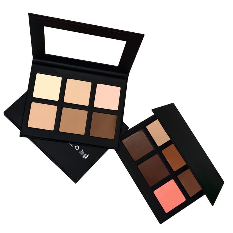 6-Color Contour Concealer Palette DIY Makeup Palette Contour Cream Concealer for Acne Scars 12 Colors Optional Free Combination No Logo