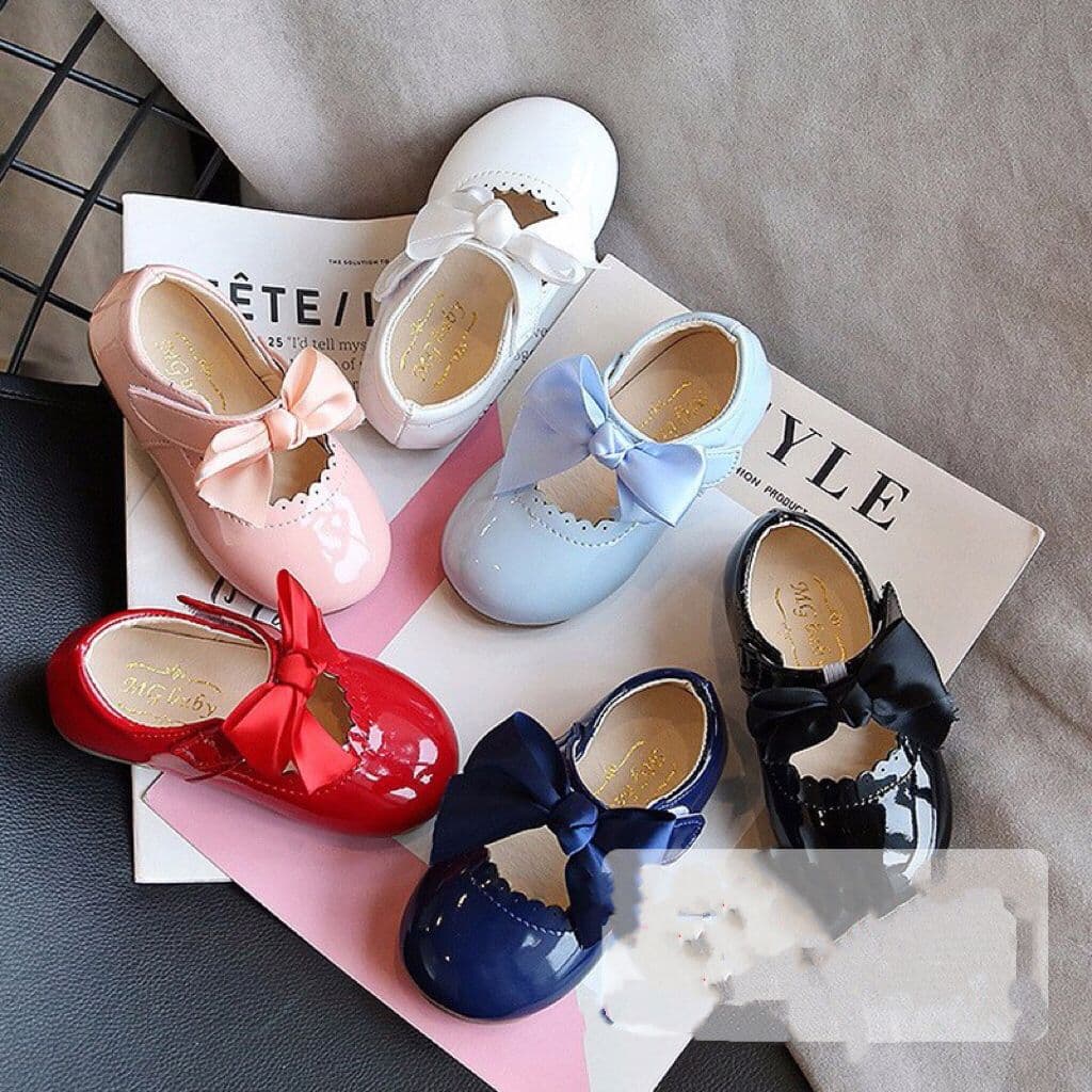 Baby Girl Shoes Spring Summer Soft Sole Walking Shoes Princess Bow Leather Shoes for 0-1-3 Years Toddler
