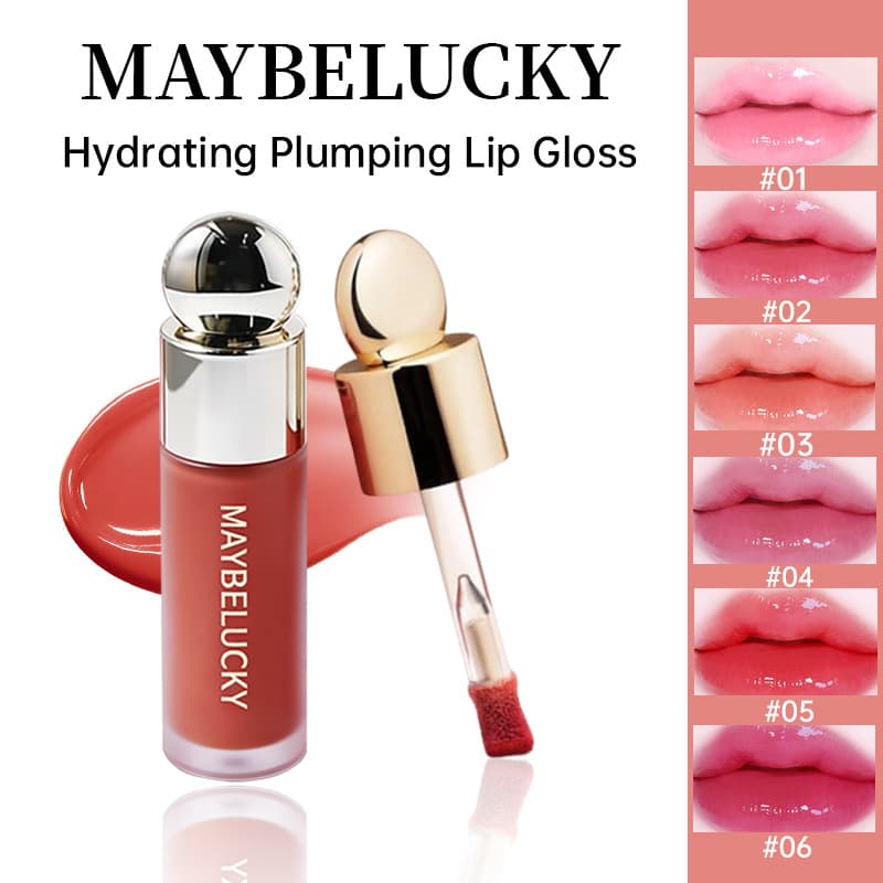 Cross-border Exclusive Mirror Gloss Lip Color Lip Oil Water Lip Gloss Plump Lip Cross-border Lipstick Lip Glaze Women Lip Balm