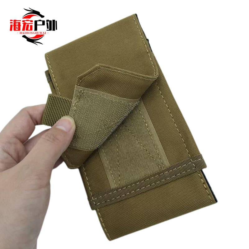 Outdoor Tactical Phone Pouch Camouflage Wear-Resistant Phone Holster MOLLE System Universal Phone Bag In Stock
