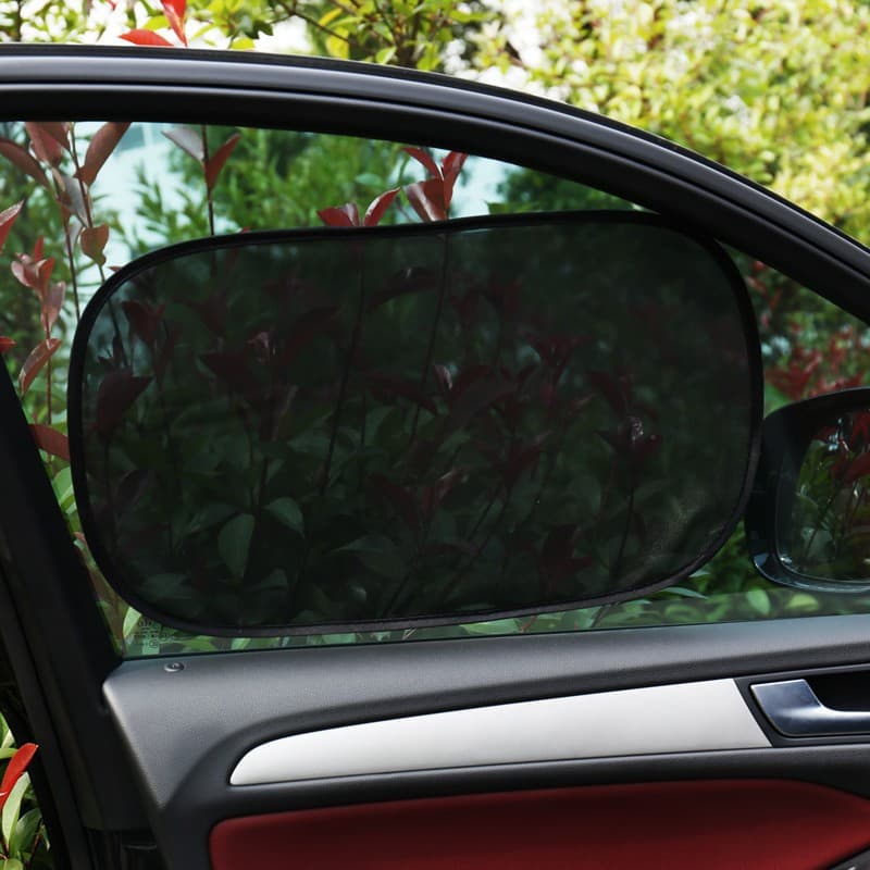 Car Sun Shade Mesh Net Electrostatic Film Window Side Cover Summer Sun Protection Heat Insulation Sun Shade Curtain E-commerce Cross-border