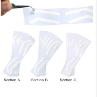 Tattoo Disposable Eyebrow Stencil Makeup Positioning Guide for Eyebrow Design and Mapping