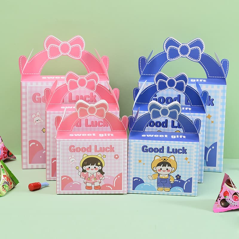 1-Year-Old Baby Birthday Gift Bag, Full Moon Wedding Candy Gift Box Empty Box, Kindergarten Children's Souvenir 100-Day Banquet Candy Box