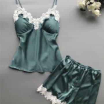 Wholesale Lace Pajama Set, Silk-like Loungewear Set for Women, Plus Size, Summer Loose Fit French Lace