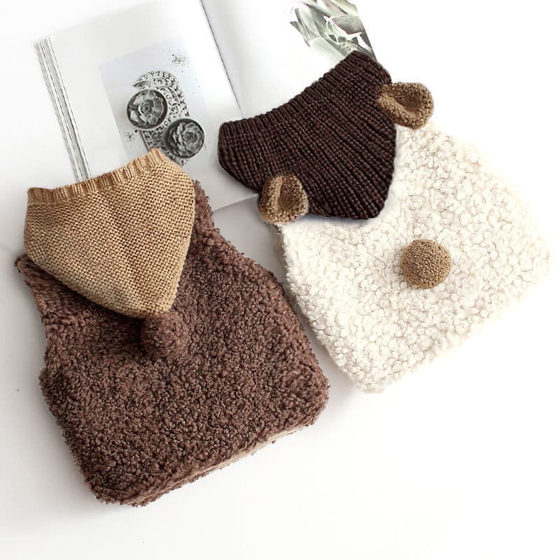 Baby Lamb Fleece Vest Fashionable Autumn Winter 1-3 Years Infant Vest Boys Girls Thick Cute Children Vest