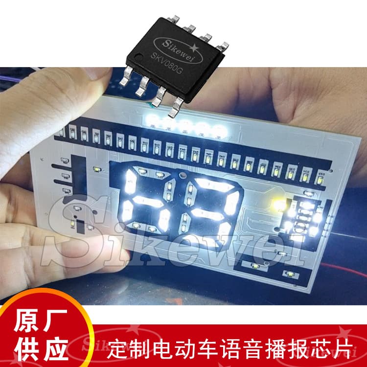 Electric Vehicle Display Screen, Electric Vehicle Instrument, Anti-Theft Alarm Voice Chip