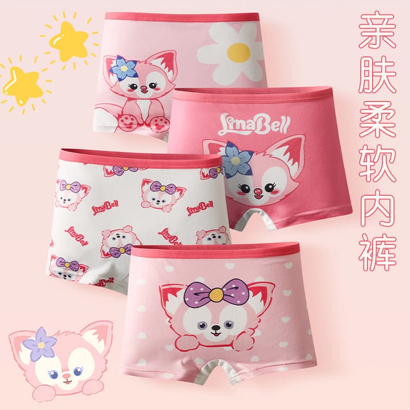 Cross-border Southeast Asian girls' underwear, children's underwear, foreign trade boxer shorts, small, medium and large children's four-corner summer underwear