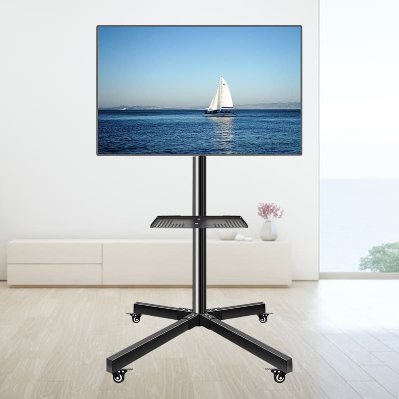 Amazon Hot-sale LCD TV Floor Stand Mobile Vertical Display Cart Mount for 26-55 inch