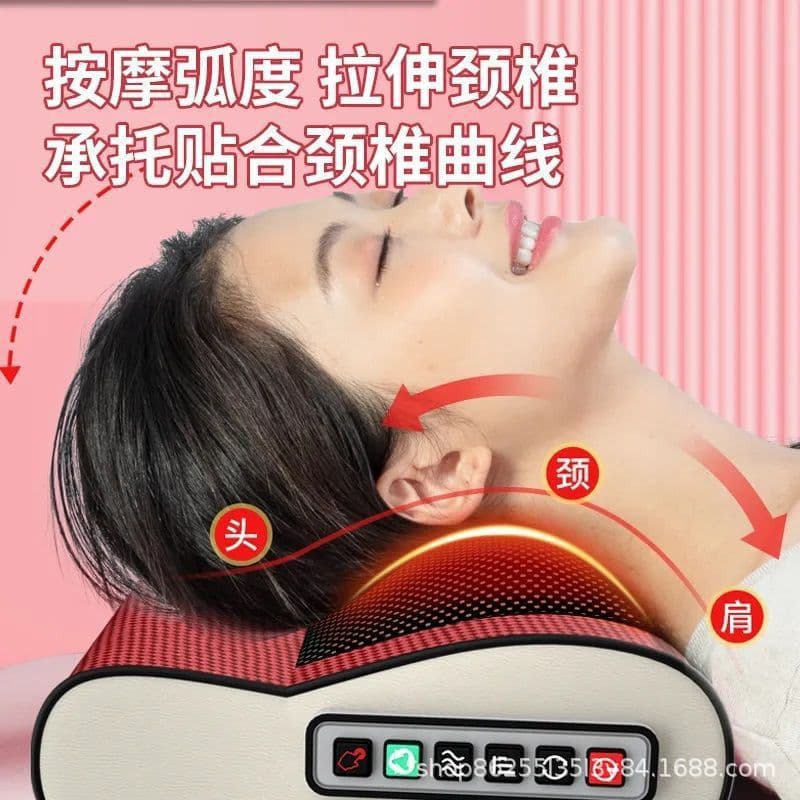 Smart Massager for Neck, Waist, Lumbar, and Full Spine with Electric Heating Function