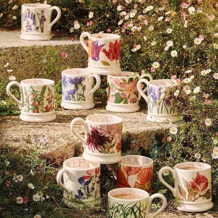 West Elephant Emma bridgewater flower series replacement mug