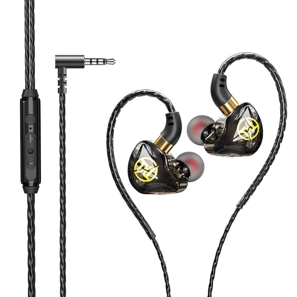 Aifeimei Wired Headset HIFI Gaming Surround Sound Heavy Bass Desktop Computer Dual Plug E-Sports Headphones