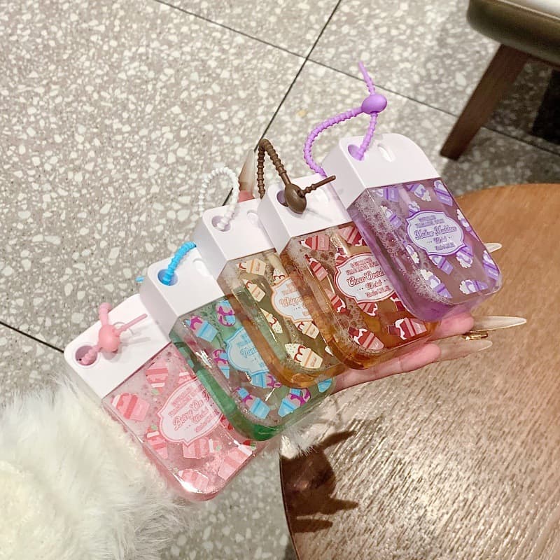 UDCLUB card pocket perfume spray gourmet vanilla cake fragrance body spray cute style with hanging chain