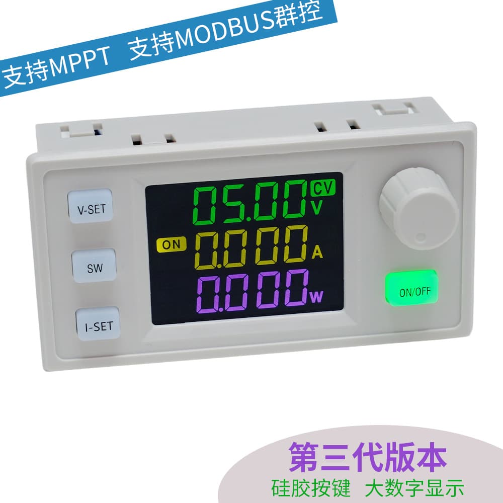 Automatic step-up and step-down adjustable constant voltage and constant current power supply 5A MPPT solar charging module 12v to 24v boost