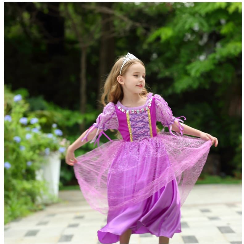 2026 Baby Fashionable Princess Dress Short Sleeve Girls Birthday Performance Dress Festival Gown