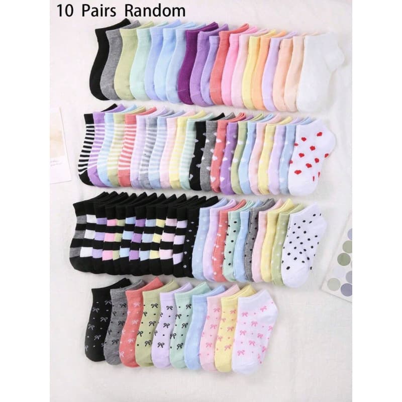 X 68691 Cartoon Sweat Absorbent Socks Cartoon Sweat-Absorbent Casual Women's Socks