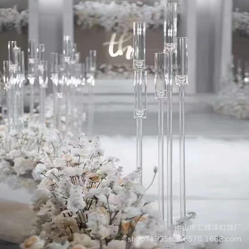 New Wedding Prop Acrylic Step-by-Step Transparent Aisle Stand for Wedding Venue Decoration, Table and Window Display Ornament