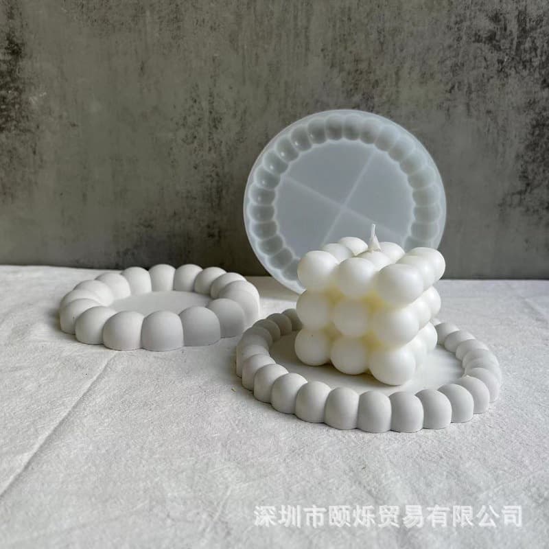 Cornucopia bubble tray coaster silicone mold dish storage coaster plaster glue mirror mold
