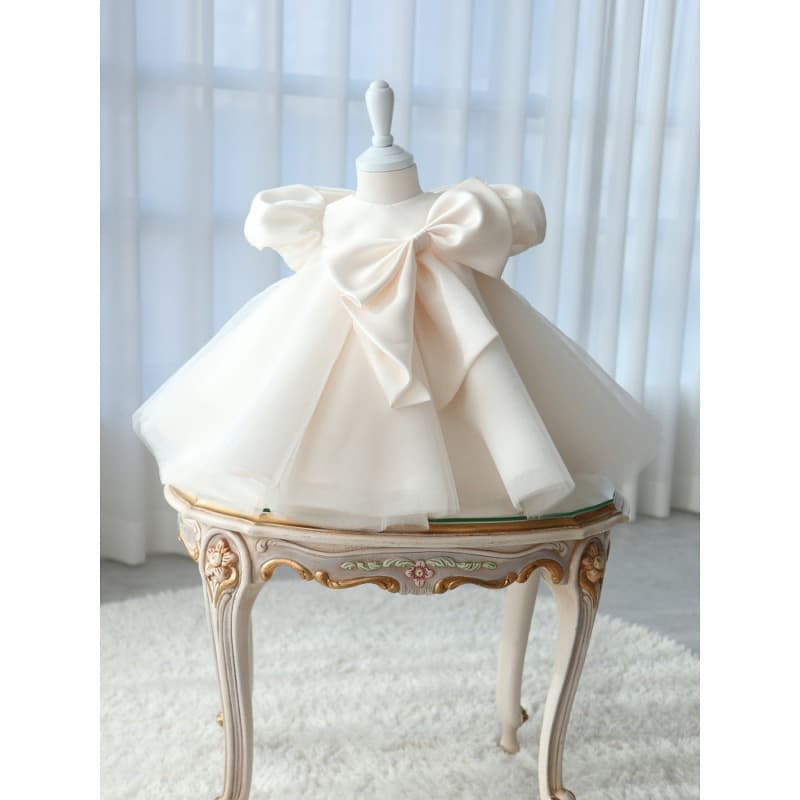 Children's simple wedding dress for one-year-old princess dress for spring daily girl's dress for toddler's first-year party party dress