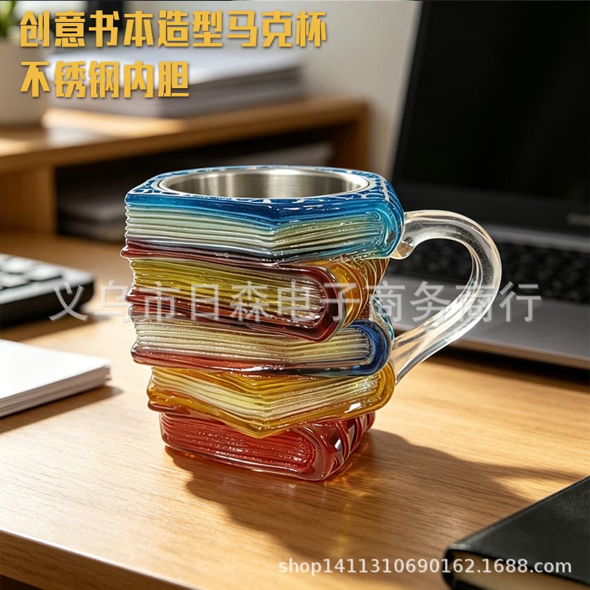 Cross-Border Best-Selling American Bar Party Coffee Cup Stainless Steel Beer Mug Resin Craft