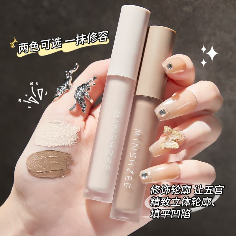 MINSHZEE Liquid Contour Stick Highlighter Liquid Nose Shadow Shading Natural Highlight Contour Liquid Cross-border