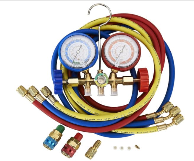Fluorine Charging Gauge 536, Fluorine Charging Gauge for Automotive and Home Air Conditioning Pressure Testing