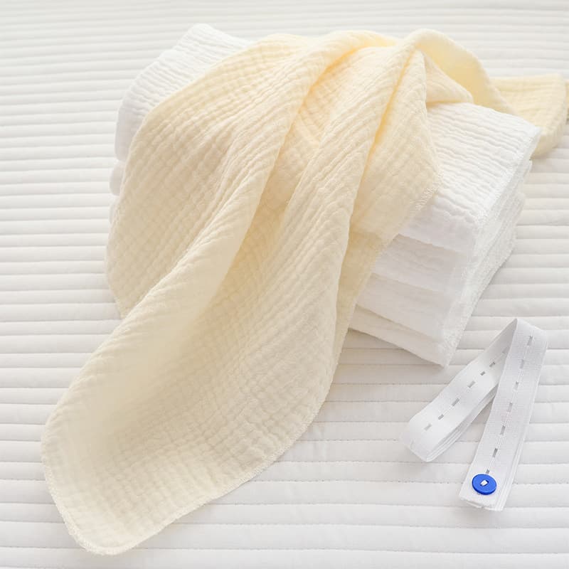 Baby diapers all-cotton crepe cloth, newborn gauze breathable diapers, pure cotton infant diaper pieces wholesale