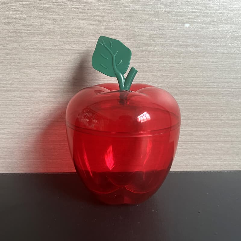Cross-border Large Red Apple Plastic Jar Wedding Party Decoration Christmas Christmas Eve Candy Box