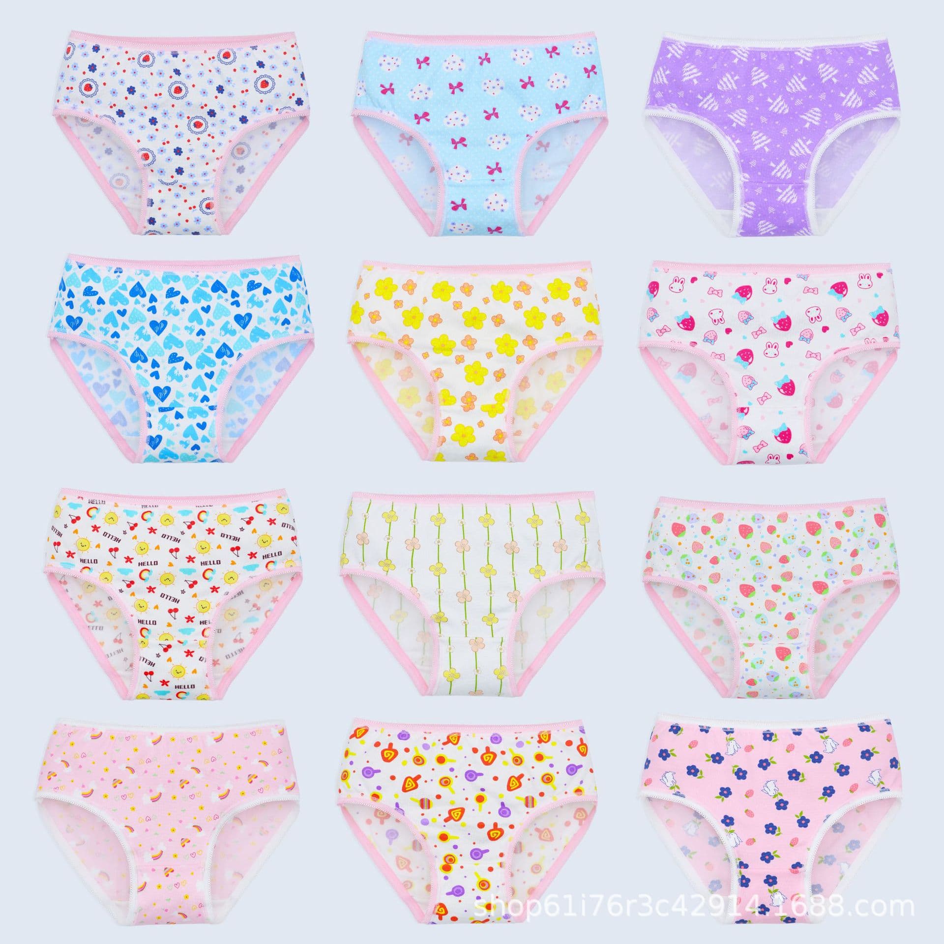 Milk Silk Triangle Girls Underwear Polyester Kids Underwear Girls Amazon Bestseller Little Girls Triangle Underwear Wholesale