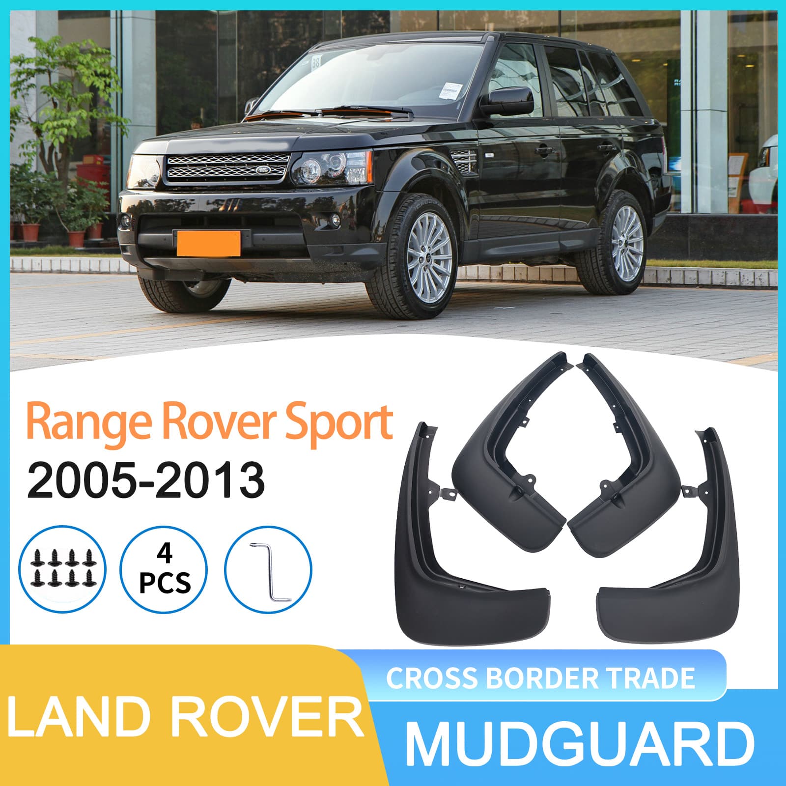 Car Tire Mud Flaps for Land Rover Range Rover Sport 05-13