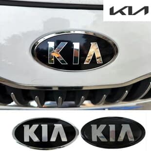KIA New Logo Front Hood Badge Rear Tail Emblem for Kia Sorento K5 Sportage Carnival