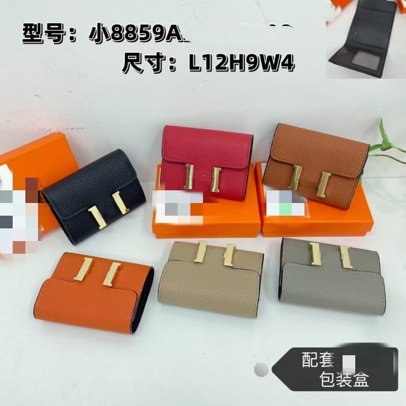 H's classic first-layer cowhide short women's wallet large capacity multi-functional versatile genuine leather handbag factory direct sales