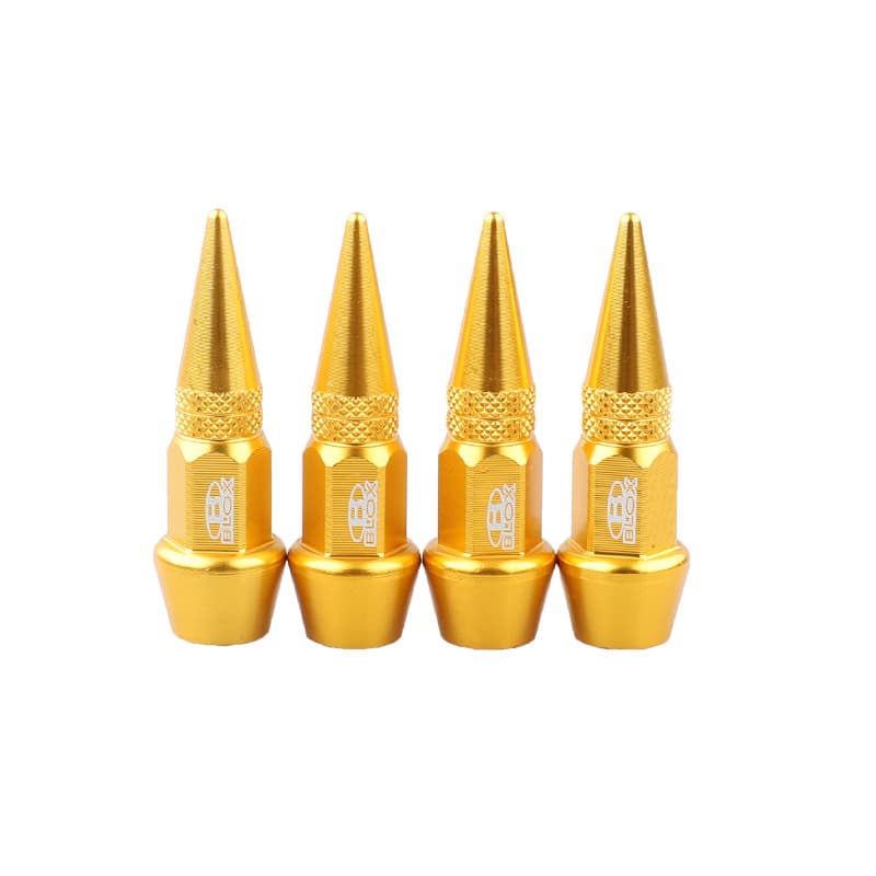 Universal Car Bullet Aluminum Alloy Valve Stem Screw Valve Cap Custom Modified Pointed Head for Bicycle Motorcycle