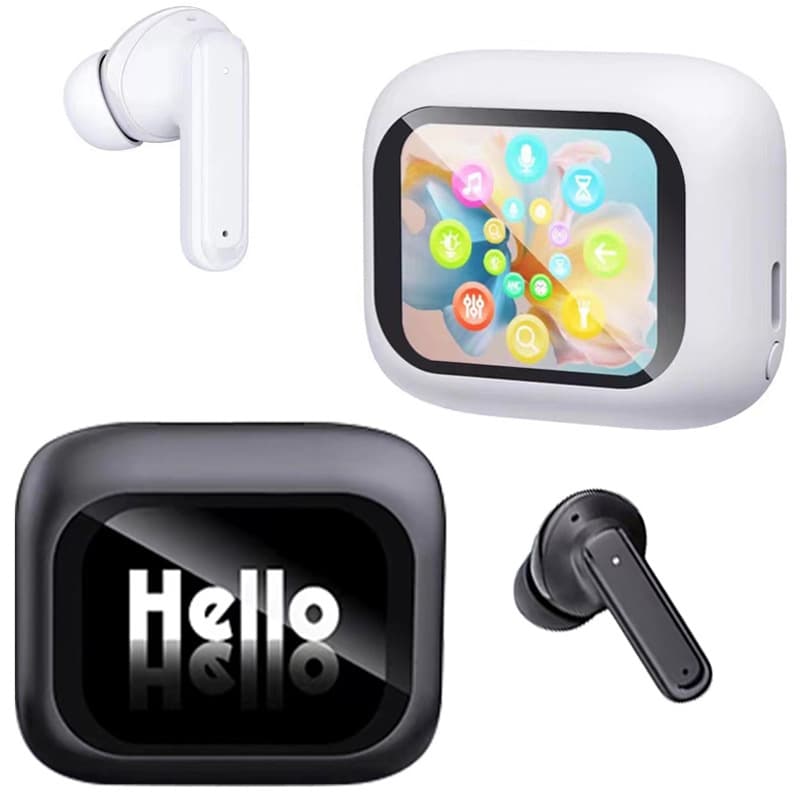 Cross-border ANC Noise-Canceling True Wireless Earbuds Custom AI Translation In-Ear Color Screen Bluetooth Earphones Long Battery Life