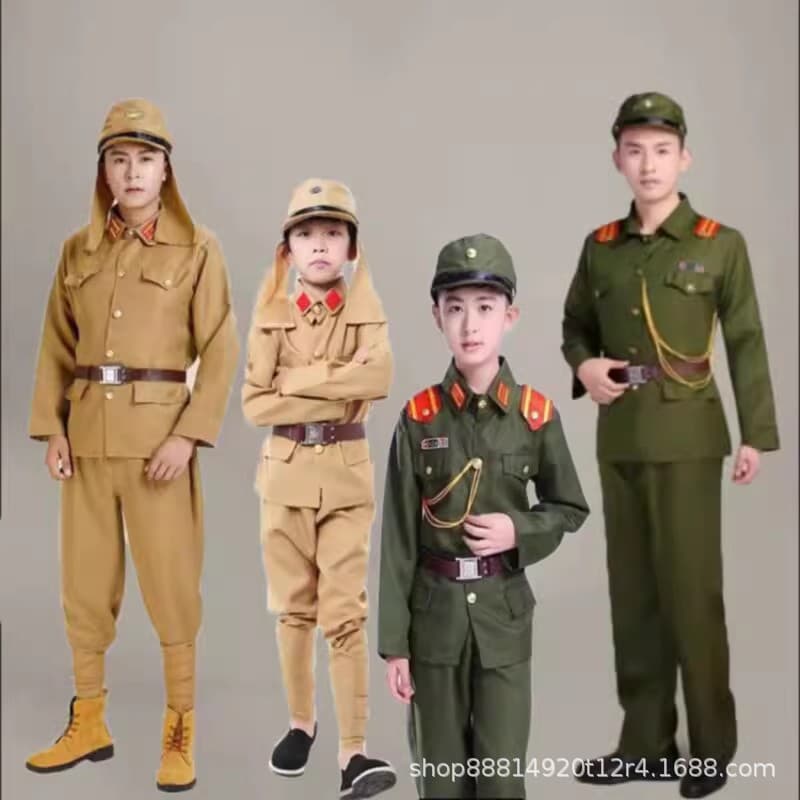 Japanese Soldier Costume Set Japanese Officer Colonel Costume Anti-Japanese War Film Japanese Soldier Performance Costume Set