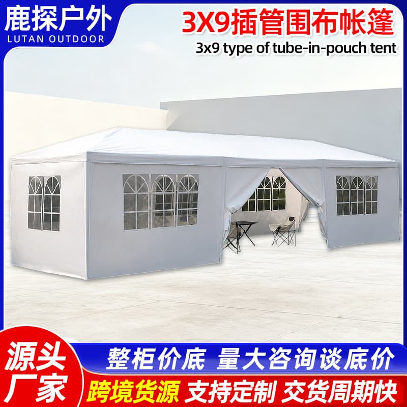 Tent curtain Roman-style outdoor tent with windows awning