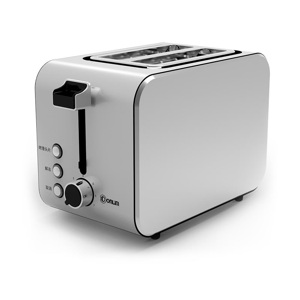 Donlim DL-8117 Toaster, Home Breakfast Machine, Stainless Steel Bread Toaster