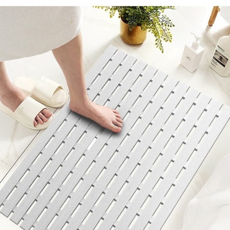Bathroom Anti-slip Mat for Shower Rooms, Waterproof Foot Mat to Prevent Falls in Hotel Toilets and Bathrooms