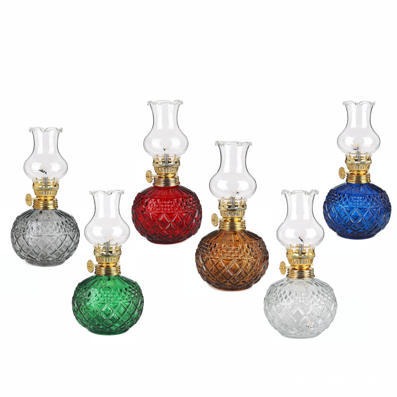 Small Pineapple High-Temperature Resistant Glass Cover High-Quality Electroplated Metal Head Small Exquisite Kerosene Lamp Candle Holder Ambience Light