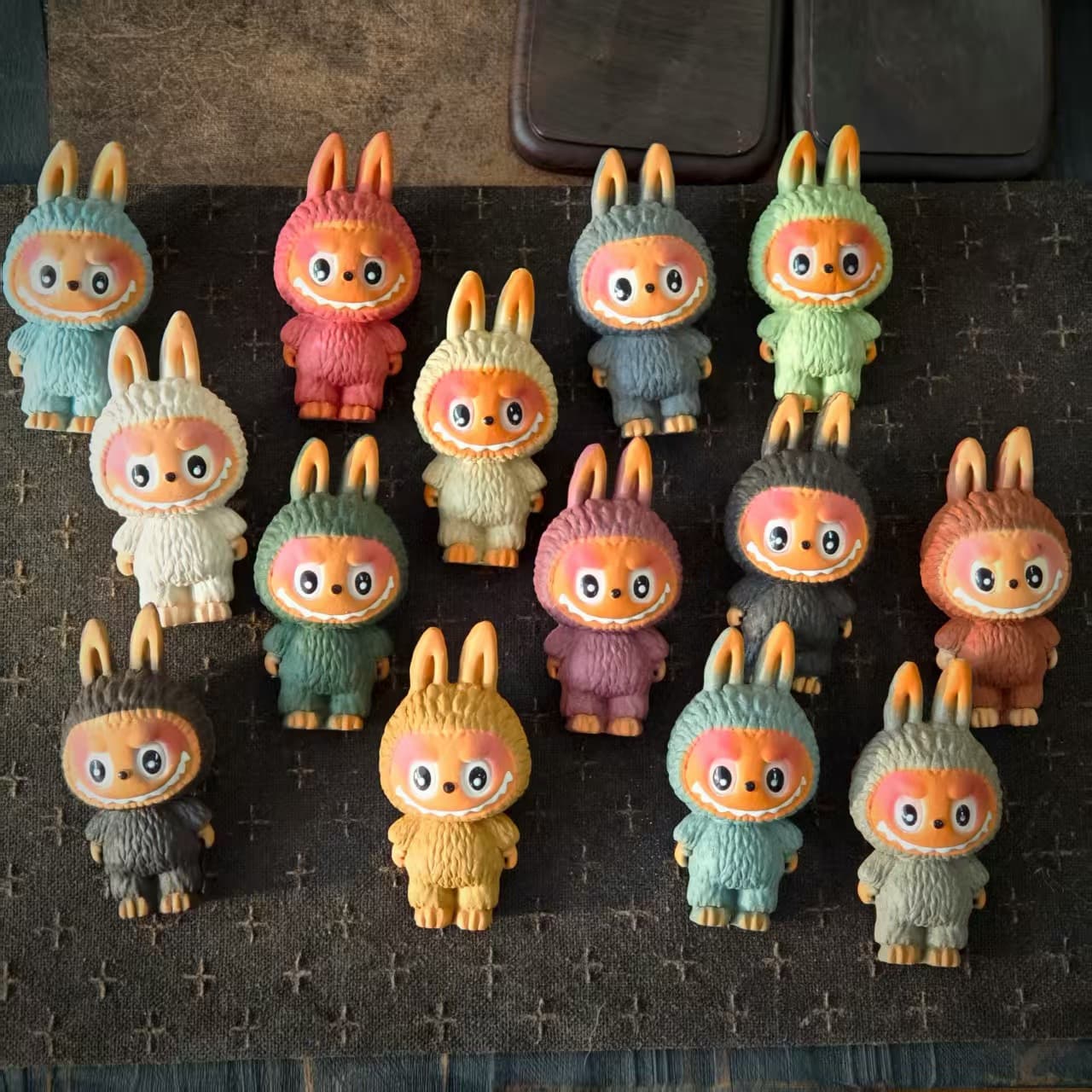 Yixing Purple Sand Labubu Elf Squad Series Figure Trendy Toy Sculpture Tea Pet Ornament