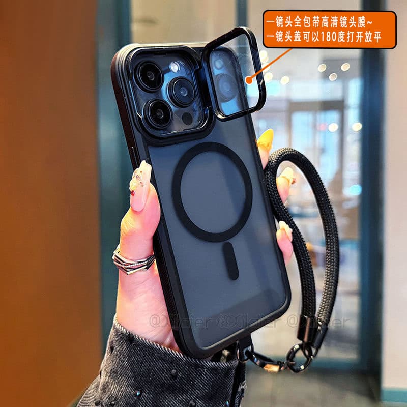 Suitable for Apple 17Air skin-feel flip lens all-inclusive film magnetic phone case 16 ProMax all-inclusive new model