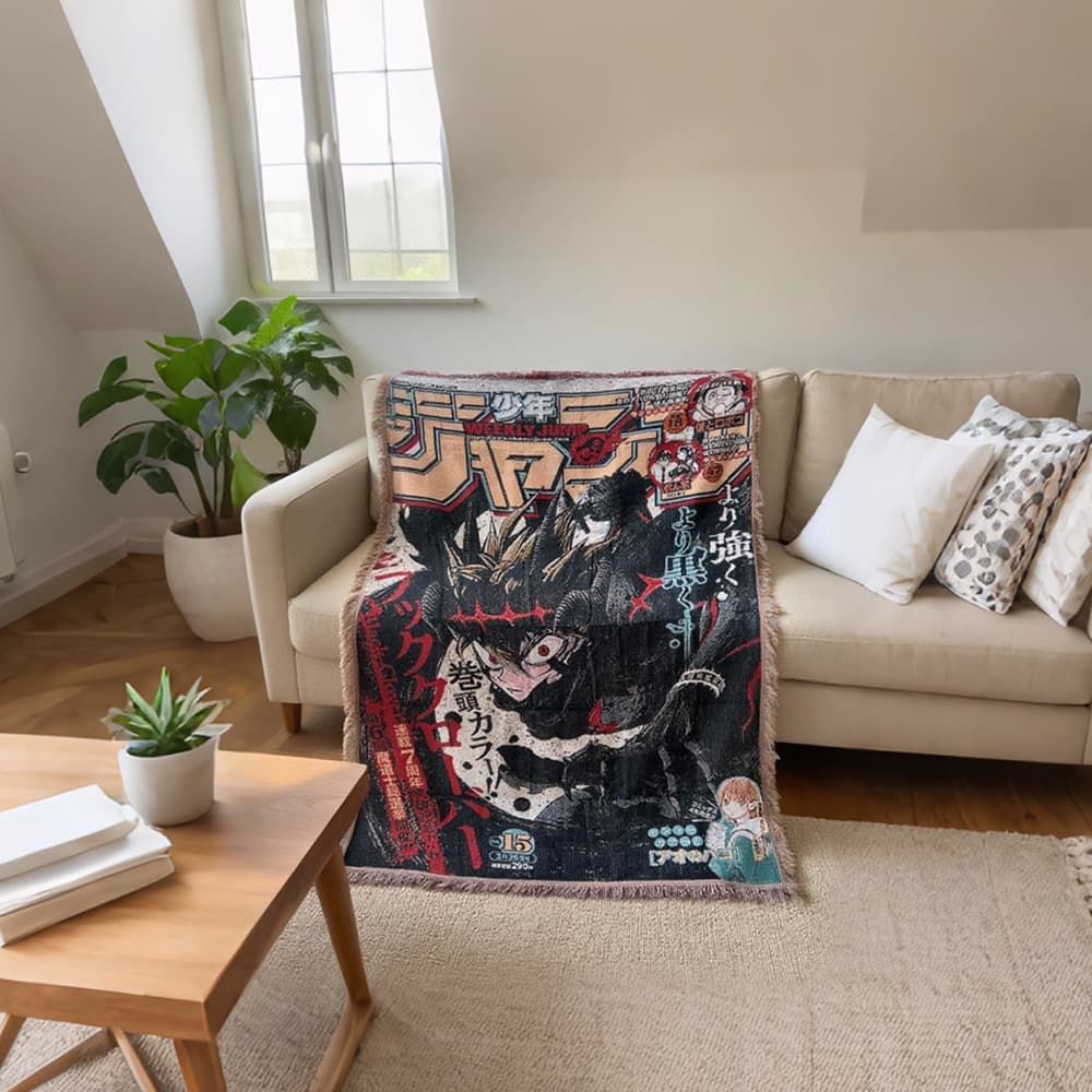 Cross-border woven blankets, cartoon anime tassel sofa covers, soft yarn blankets, camping blankets, outdoor picnic blankets, custom-made.