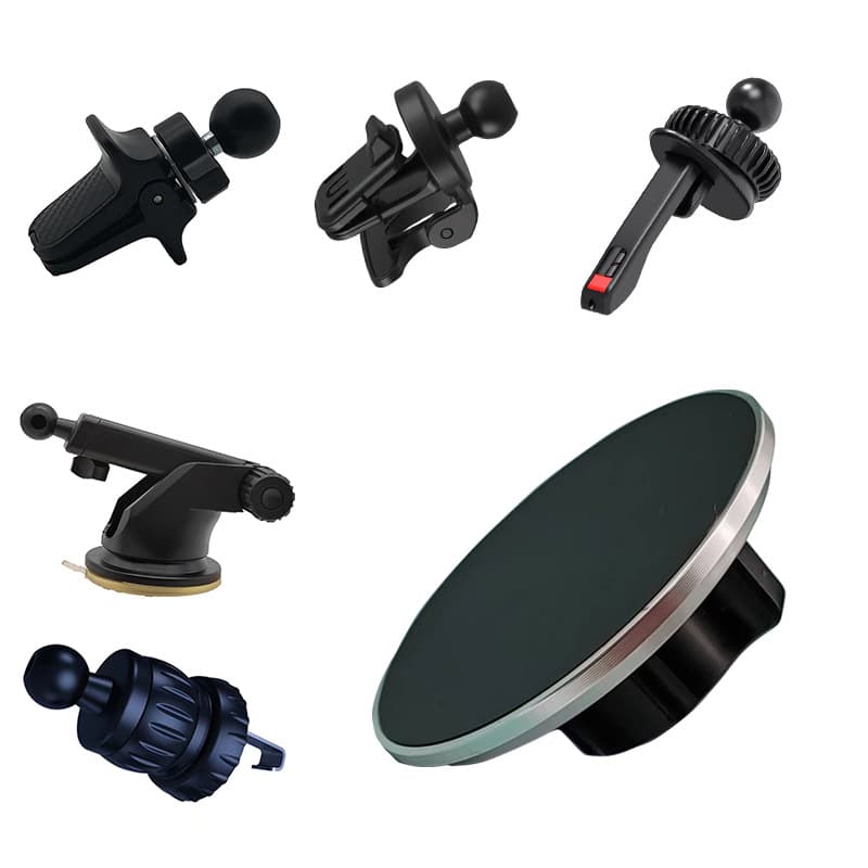 Compatible Magsafe Phone Mount Magnetic Head Universal 17mm Ball Head Phone Accessory Aluminum Alloy Bracket